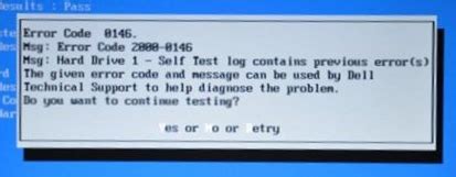 dell hard drive dst short test error code 0146|dell dst short test failed.